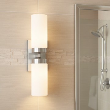 Brilagi - Badrumsvägglampa RAY 2xE14/40W/230V IP44