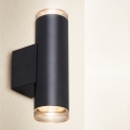 Brilagi - Badrumsväggspot SELE AQUA 2xGU10/30W/230V IP44 svart