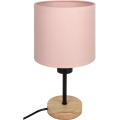 BRILAGI - Barns skrivbordslampa BOBO WOOD 1xE27/25W/230V ek/svart/rosa