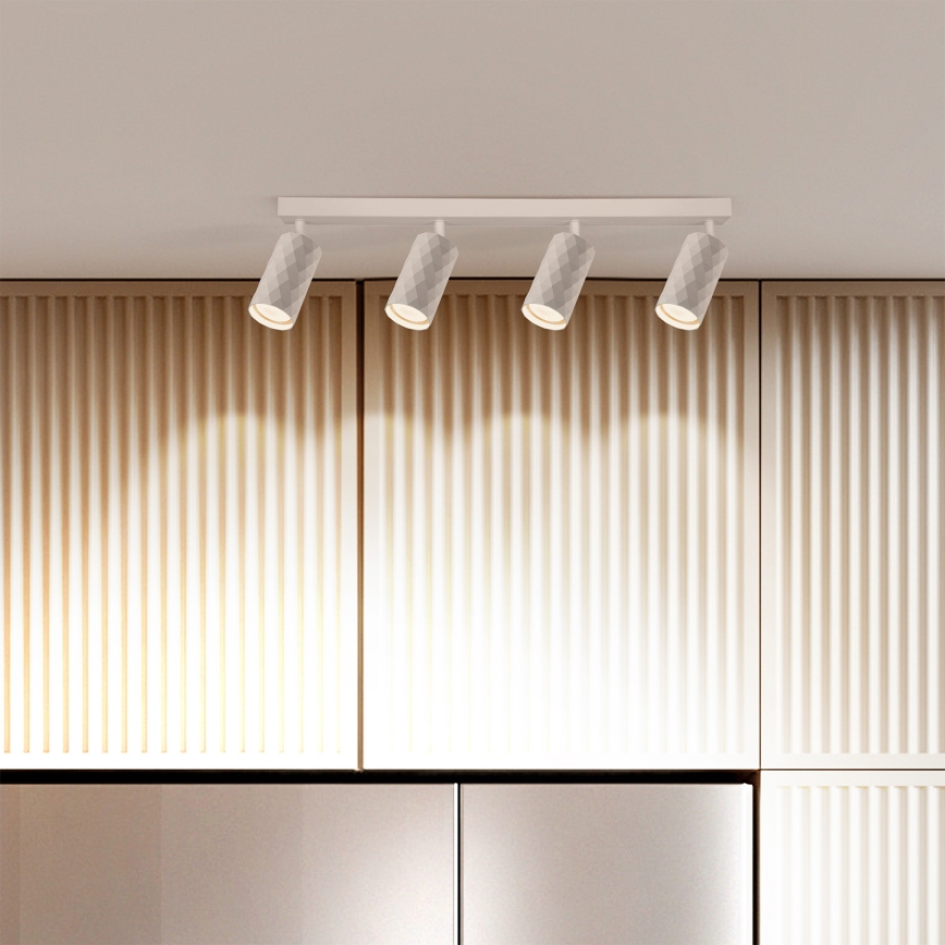 Brilagi - Belysningsspot SELE DIAMANT 4xGU10/30W/230V vit