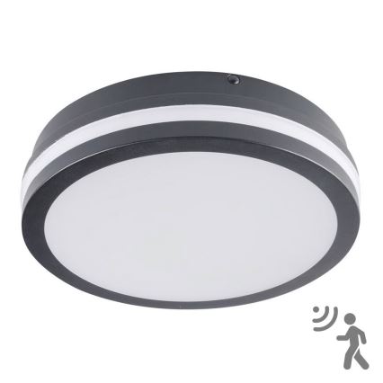 Brilagi - LED Utomhusbelysning med sensor BENE LED/18W/230V Ø 22 cm antracit IP54
