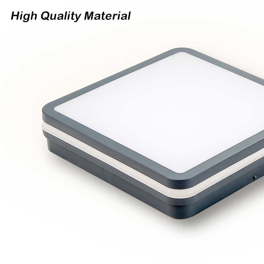 Brilagi - LED Utomhusbelysning med rörelsesensor BENE LED/24W/230V 26x26 cm antracit IP54