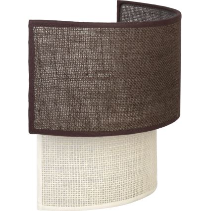 Brilagi - BOHO ECO LED-vägglampa 1xE27/10W/230V brun/krämvit