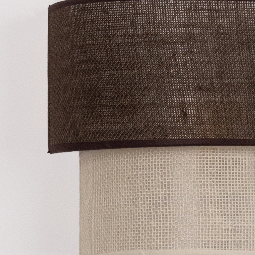Brilagi - BOHO ECO LED-vägglampa 1xE27/10W/230V brun/krämvit