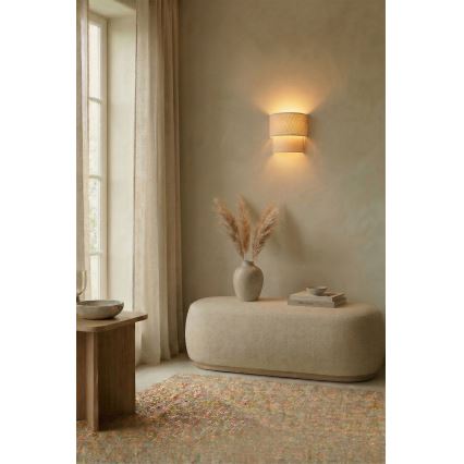 BRILAGI - BOHO ECO LED-vägglampa 1xE27/10W/230V krämfärgad