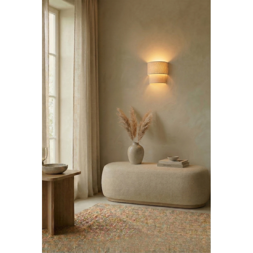 BRILAGI - BOHO ECO LED-vägglampa 1xE27/10W/230V krämfärgad