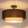 Brilagi - BOHO ECO LED ytmonterad taklampa 1xE27/10W/230V Ø 40 cm brun/krämvit