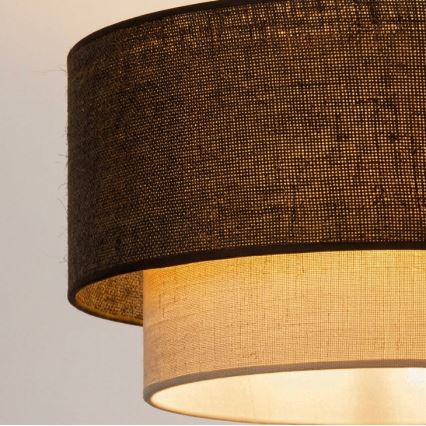 Brilagi - BOHO ECO LED ytmonterad taklampa 1xE27/10W/230V Ø 40 cm brun/krämvit