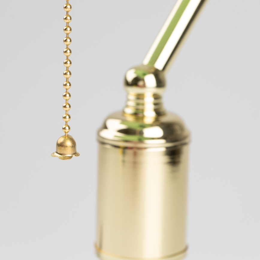 Brilagi - Bordslampa BANK OFFICE 1xE27/60W/230V guld/grön