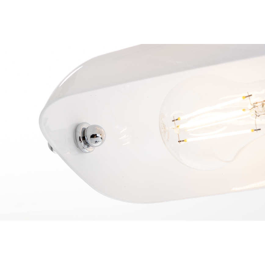 Brilagi - Bordslampa BANK OFFICE 1xE27/60W/230V blank krom/vit