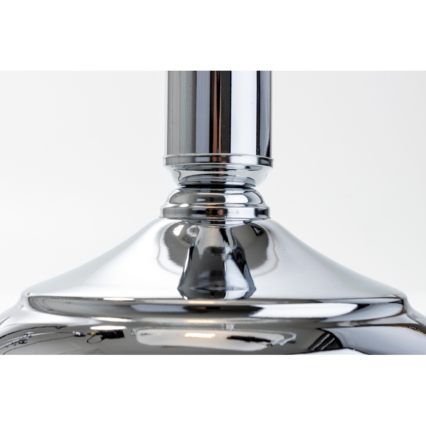 Brilagi - Bordslampa BANK OFFICE 1xE27/60W/230V blank krom/vit