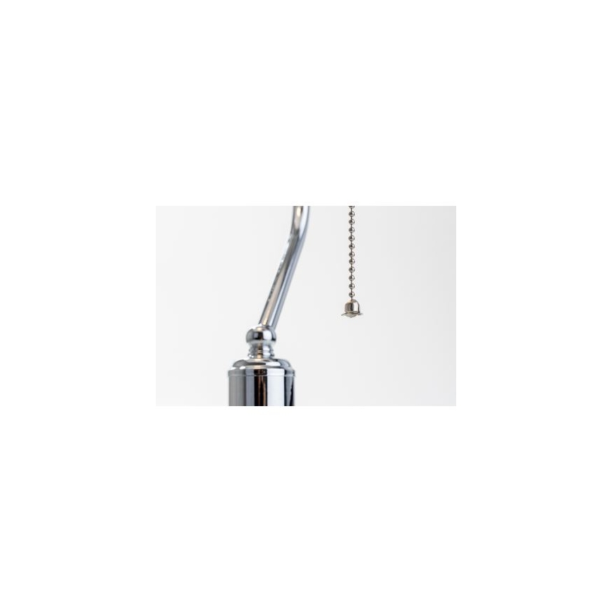 BRILAGI - Bordslampa BANK OFFICE 1xE27/60W/230V blank krom/vit