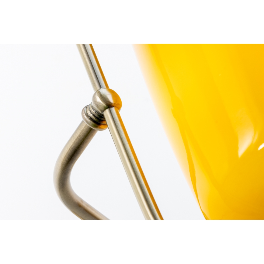 Brilagi - Bordslampa BANK OFFICE 1xE27/60W/230V mässing/orange