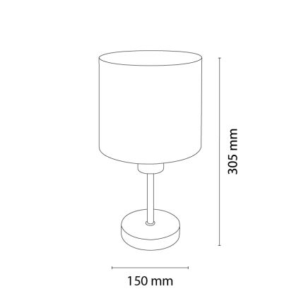 BRILAGI - Barnbordslampa BOBO WOOD 1xE27/25W/230V ek/svart/beige/prickig