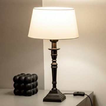 Brilagi - Bordslampa CERIA 1x E27/60W/230V Ø 25 cm svart/vit