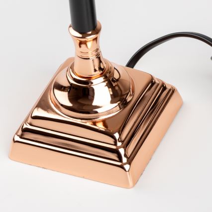 Brilagi - Bordslampa CERIA 1xE14/40W/230V svart/kopparfärgad/grå