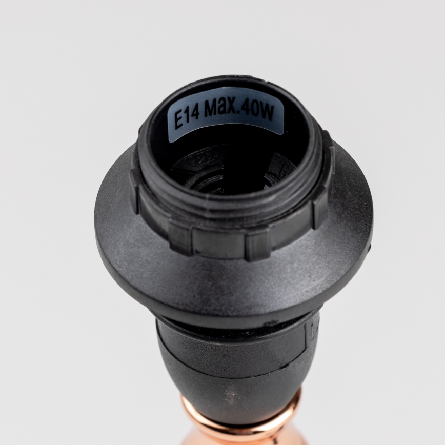 Brilagi - Bordslampa CERIA 1xE14/40W/230V svart/kopparfärgad/grå