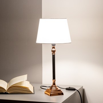 BRILAGI - Bordslampa CERIA 1xE14/40W/230V Ø 20,5 cm svart/koppar/vit
