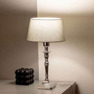 BRILAGI - Bordslampa CERIA 1xE27/60W/230V Ø 25 cm silver/grå