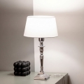 BRILAGI - Bordslampa CERIA 1xE27/60W/230V Ø 25 cm silver/vit
