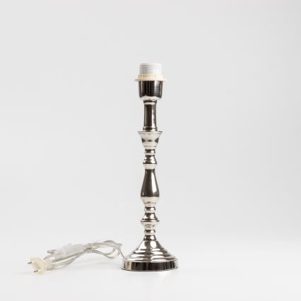 Brilagi - Bordslampa CERIA 1xE27/60W/230V Ø 30 cm blank krom/grå