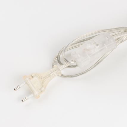 Brilagi - Bordslampa CERIA 1xE27/60W/230V Ø 30 cm blank krom/vit