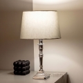 BRILAGI - Bordslampa CERIA 1xE27/60W/230V Ø 30 cm silver/grå