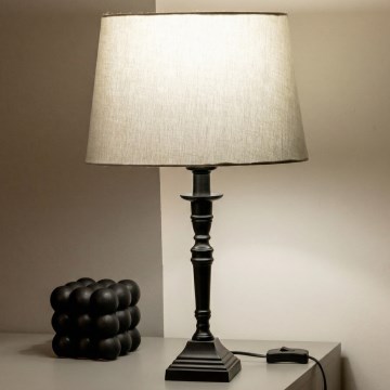 Brilagi - Bordslampa CERIA 1xE27/60W/230V, Ø 30 cm svart/grå