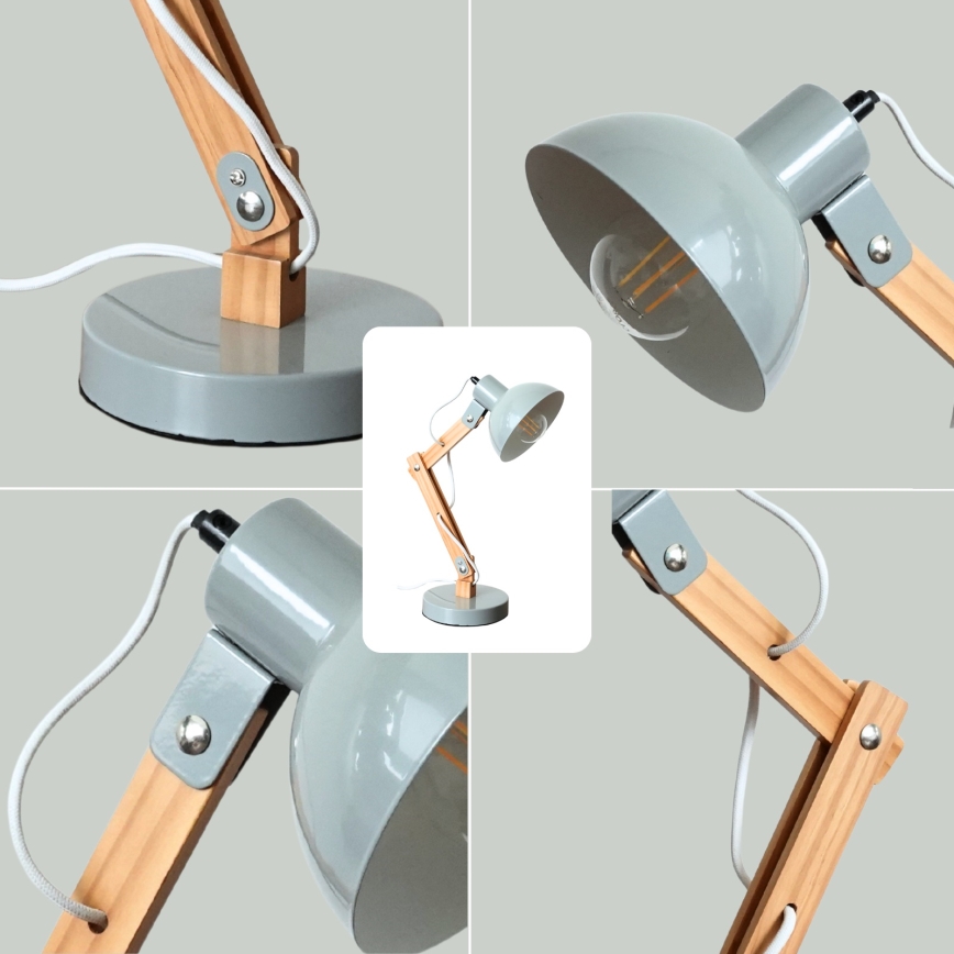 Brilagi - Bordslampa FOCUS 1xE27/40W/230V grå