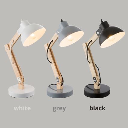 Brilagi - Bordslampa FOCUS 1xE27/40W/230V grå