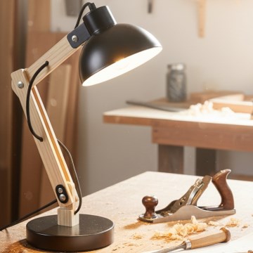 Brilagi - Bordslampa FOCUS 1xE27/40W/230V svart