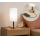 Brilagi - Bordslampa med USB-port TABLON 1xE27/25W/230V ek/svart/vit