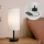 Brilagi - Bordslampa med USB-port TABLON 1xE27/25W/230V svart/vit