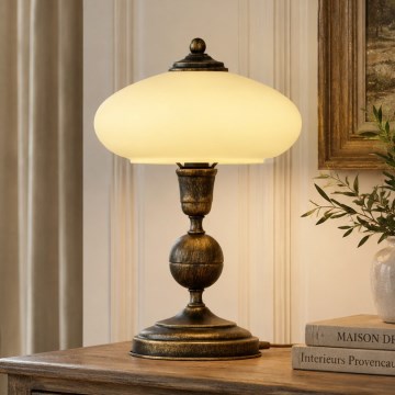 BRILAGI - Bordslampa MOLLERO 1xE14/11W/230V brons/patina