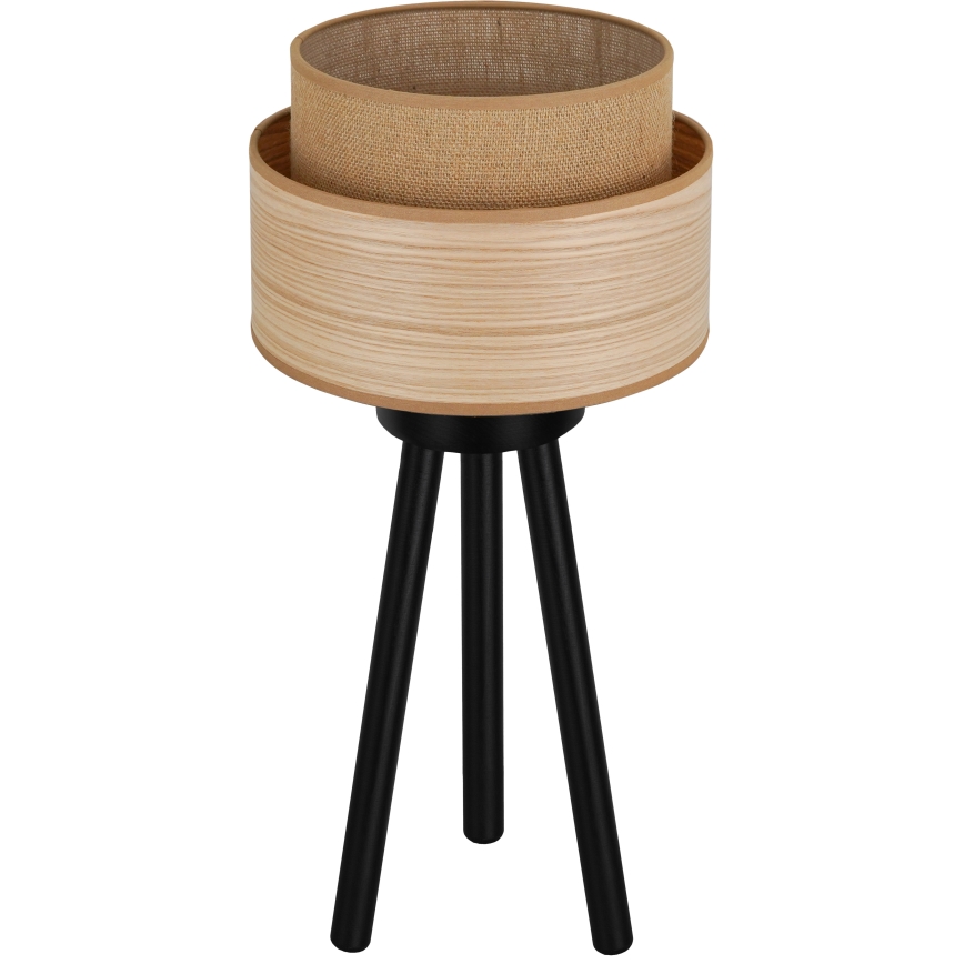 Brilagi - Bordslampa MONTANA BOHO 1xE27/15W/230V brun/svart