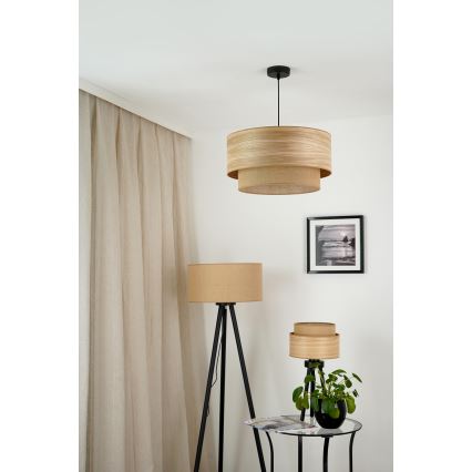 Brilagi - Bordslampa MONTANA BOHO 1xE27/15W/230V brun/svart