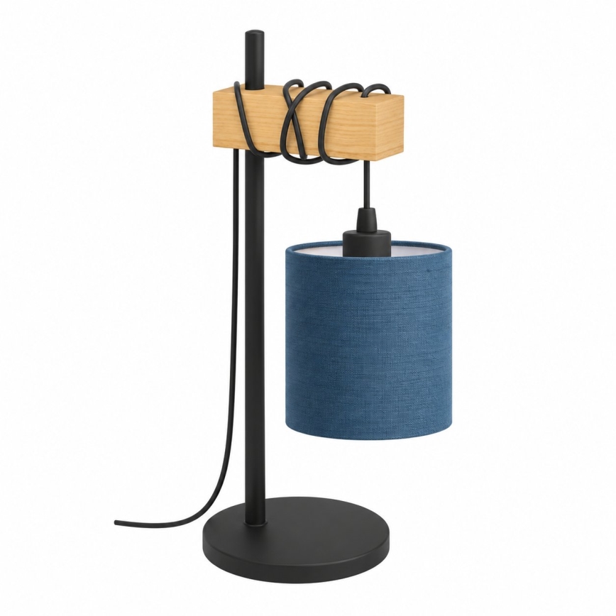 BRILAGI - Bordslampa NUBILA 1xE27/40W/230V brun/svart/mörkblå