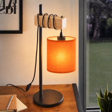 BRILAGI - Bordslampa NUBILA 1xE27/40W/230V brun/svart/orange