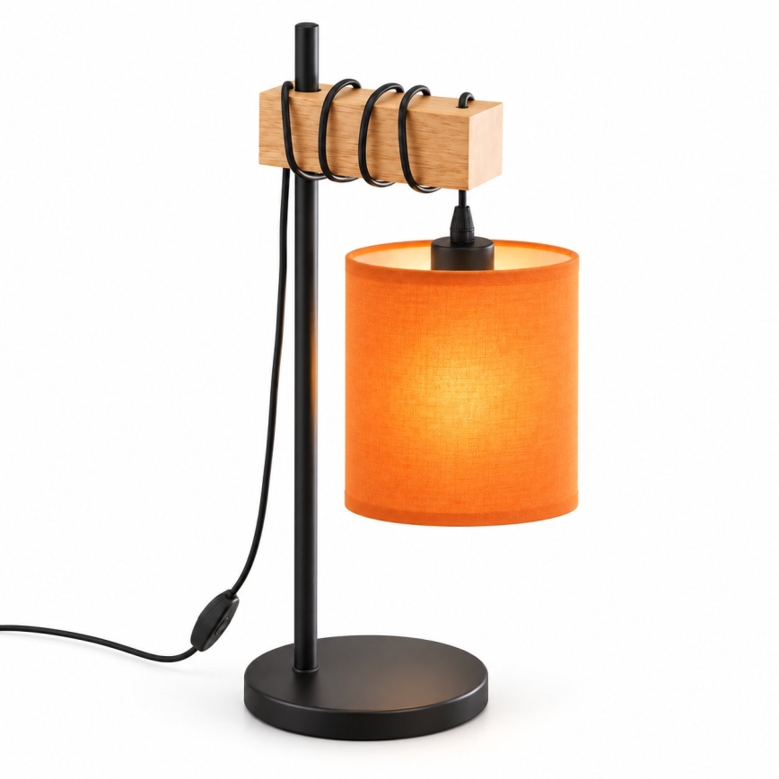 BRILAGI - Bordslampa NUBILA 1xE27/40W/230V brun/svart/orange