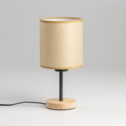 Brilagi - Bordslampa NUBILA WOOD 1xE27/25W/230V ek/ljusbrun