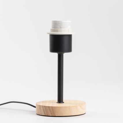 Brilagi - Bordslampa NUBILA WOOD 1xE27/25W/230V ek/svart/gul