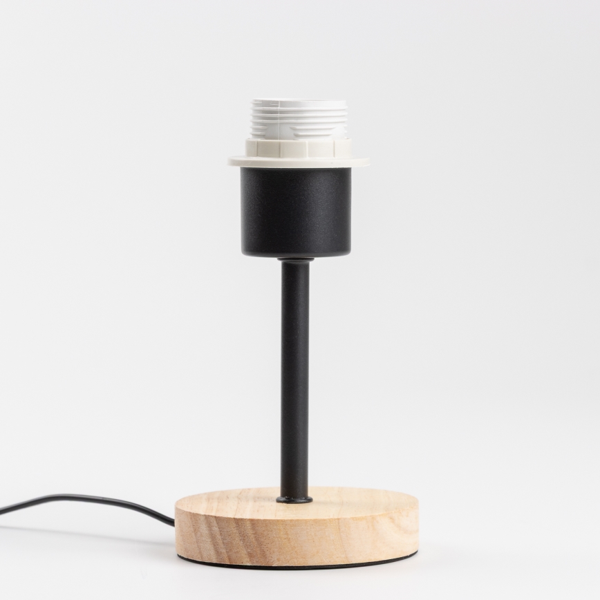 Brilagi - Bordslampa NUBILA WOOD 1xE27/25W/230V ek/svart/gul