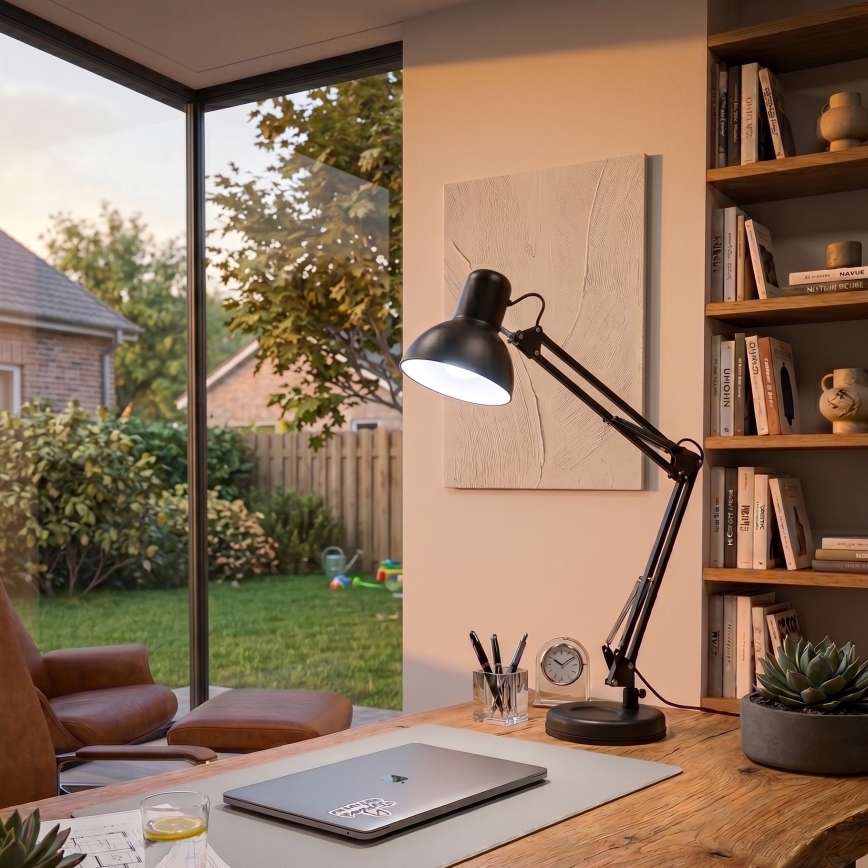 BRILAGI - Bordslampa  ROMERO 1xE27/60W/230V svart