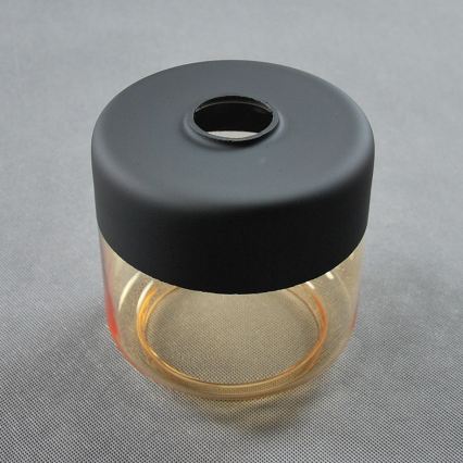 BRILAGI - Bordslampa WOOD GLASS 1xE27/40W/230V brun/svart/rökig beige