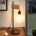 BRILAGI - Bordslampa WOOD GLASS 1xE27/40W/230V brun/svart/vit