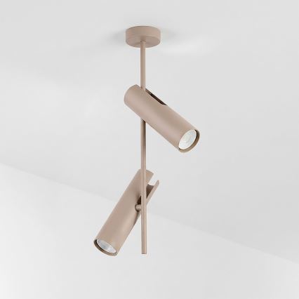 Brilagi - BRANCH takpendel på stång 2xGU10/30W/230V beige