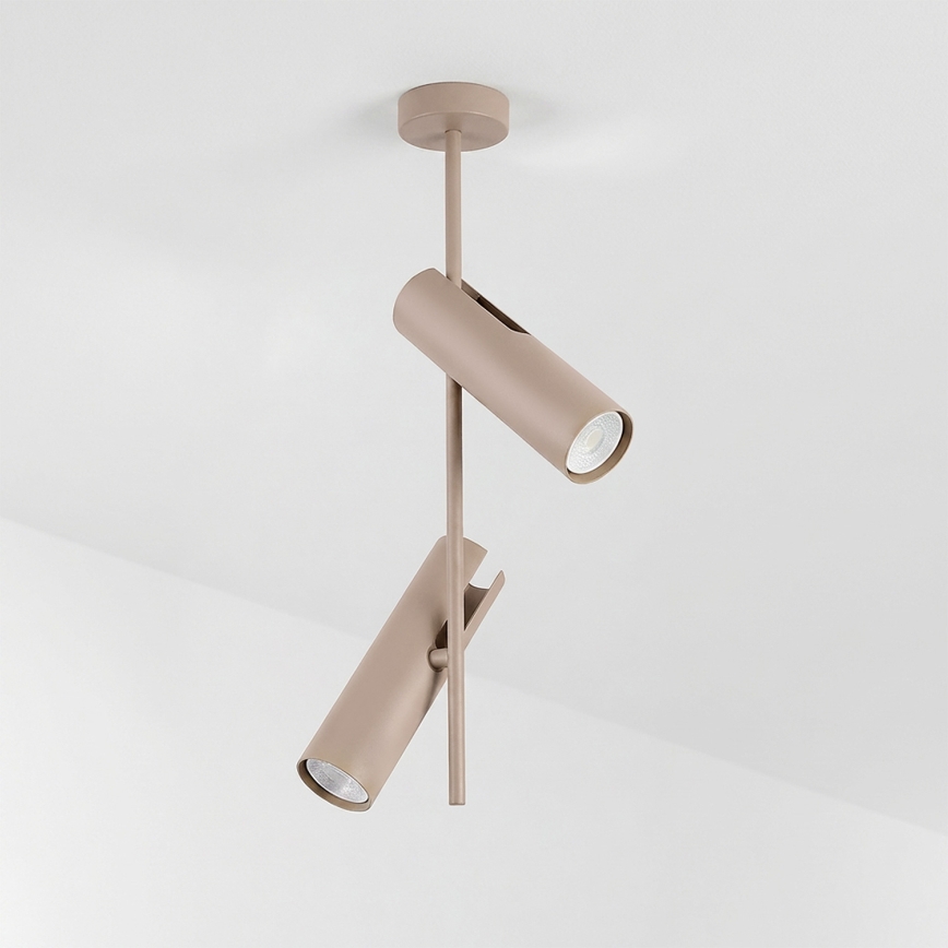 Brilagi - BRANCH takpendel på stång 2xGU10/30W/230V beige