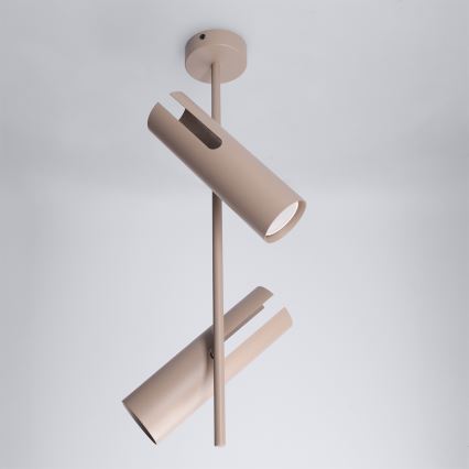 Brilagi - BRANCH takpendel på stång 2xGU10/30W/230V beige
