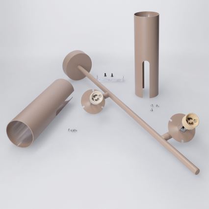 Brilagi - BRANCH takpendel på stång 2xGU10/30W/230V beige