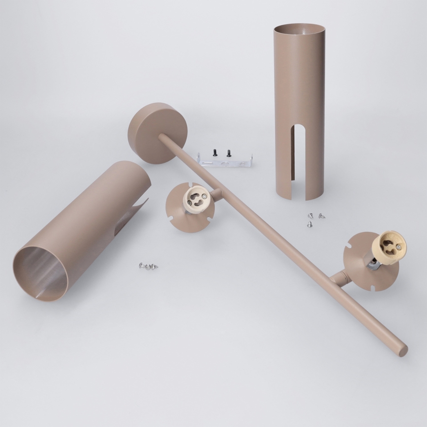 Brilagi - BRANCH takpendel på stång 2xGU10/30W/230V beige
